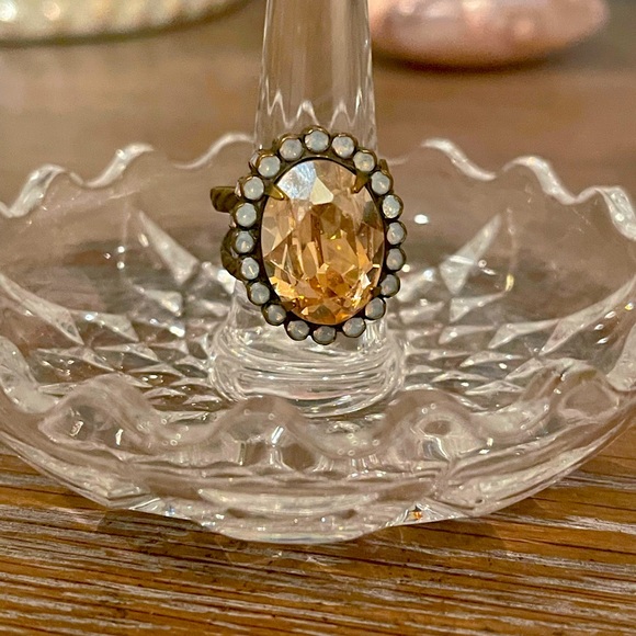 Sorrelli Oval Halo Cocktail Ring - Picture 1 of 5